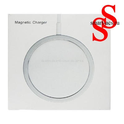 Магнитное беспроводное зарядное устройство Magnetic Charger 15W, USB-C